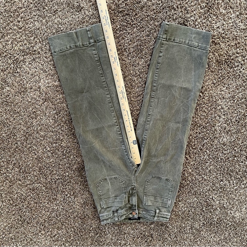 Sanctuary The Marine Crop Standard Rise Wide Leg Jeans Gray Wash Women's Size 26 - Picture 3 of 10